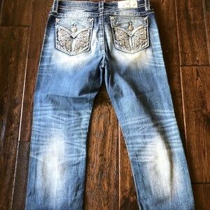 Miss Me Mid-Rise Crop Jeans